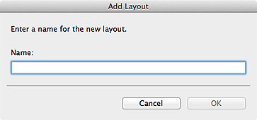 figure: Add Layout dialog