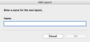 figure: Add Layout dialog