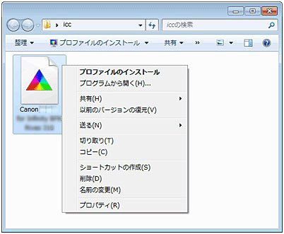 図：プロファイルのインストール画面