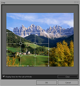 Imagen: ventana Recortar