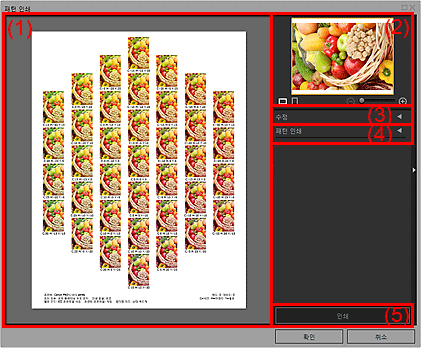 그림: [패턴 인쇄] 창