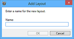figure: Add Layout dialog box