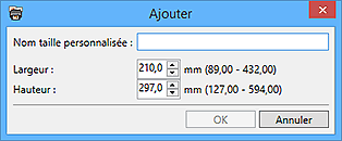 figure : Boîte de dialogue Ajouter