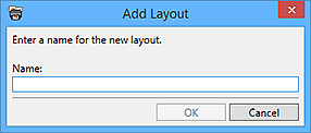 figure: Add Layout dialog box