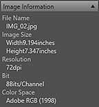 Abbildung: Informationsbereich