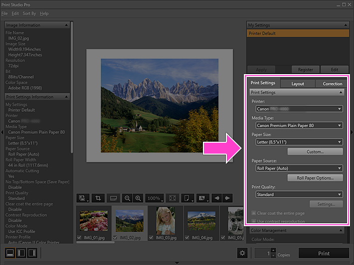 Canon : Inkjet Manuals : Print Studio Pro : Guide for New Users