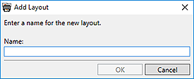 figure: Add Layout dialog box