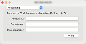 figure:Canon IJ Printer Utility2 Accounting
