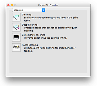 الشكل: Canon IJ Printer Utility