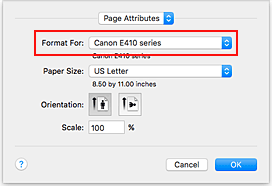 الشكل: تنسيق لخصائص الصفحة في مربع الحوار إعداد الصفحة