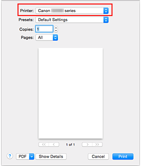 figur: Skrivare i dialogrutan Skriv ut