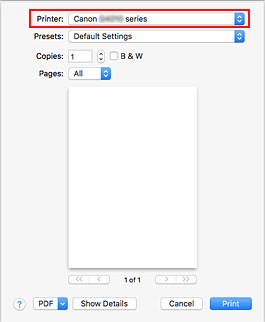 figur: Skriver i dialogboksen Skriv ut