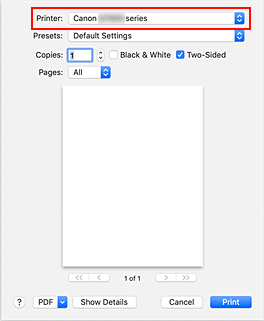 figur: Skrivare i dialogrutan Skriv ut