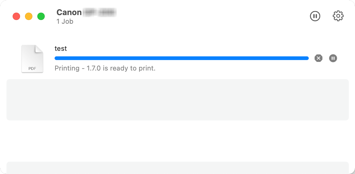 рисунок: экран состояния печати