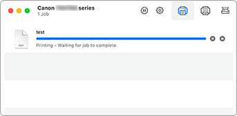 figur: Fönstret Utskriftsstatus