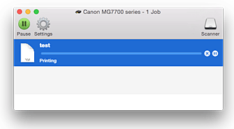 الشكل: شاشة حالة الطباعة