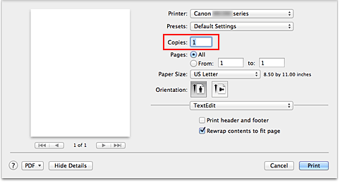 figure:Copies in the Print dialog