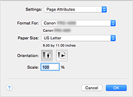 figure:Page Setup dialog