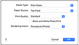 figure:Quality & Media in the Print dialog