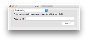 figure:Canon IJ Printer Utility Accounting
