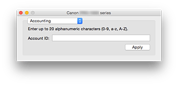 figure：Canon IJ Printer Utility2 Accounting