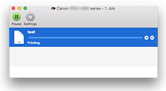 figura:Schermata di stato della stampa