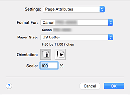 figure:Page Setup dialog