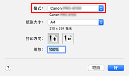 插图：“页面设置”对话框中“页面属性”的“格式”