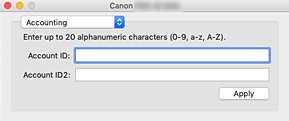 figure:Canon IJ Printer Utility2 Accounting