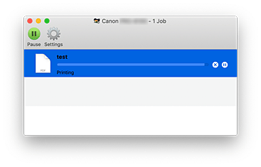 figure:Printing status screen