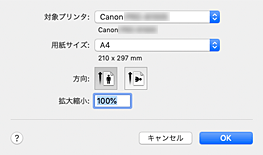 図：ページ設定ダイアログ