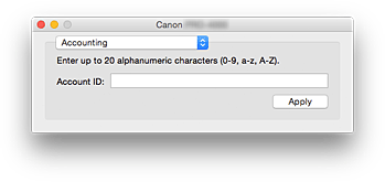 figure:Canon IJ Printer Utility Accounting