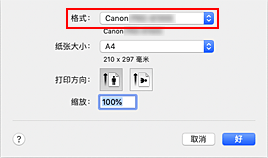 插图：“页面设置”对话框中“页面属性”的“格式”