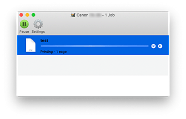 figure:Printing status screen