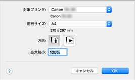 図：ページ設定ダイアログ