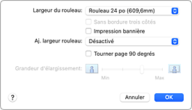 figure : Traitement de la page dans la boîte de dialogue Imprimer