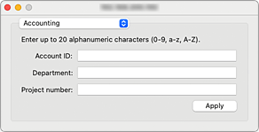 figure:Canon IJ Printer Utility2 Accounting