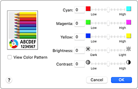 figure:Color Options in the Print dialog