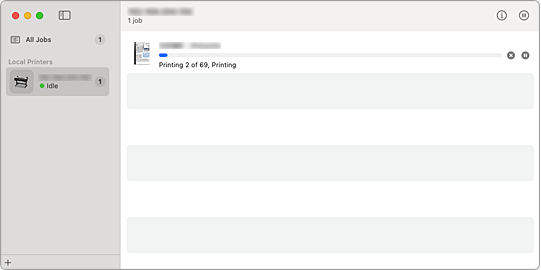 figure:Printing status screen