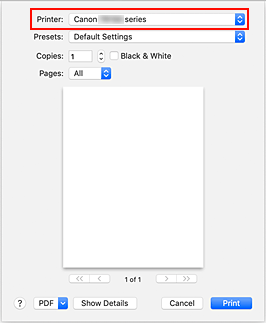 rysunek: Lista Drukarka w oknie dialogowym Drukuj