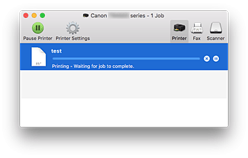 figur: Fönstret Utskriftsstatus