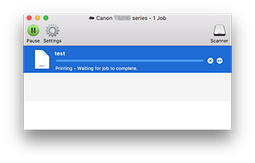 figur: Fönstret Utskriftsstatus