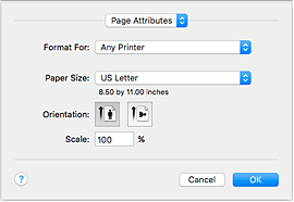 figure:Page Setup dialog