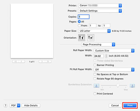 Imagen: Imprimir del cuadro de diálogo Imprimir