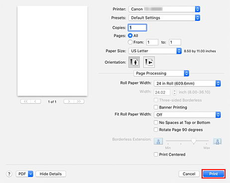 Abbildung: "Drucken" im Dialog "Drucken"