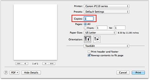 figure:Copies in the Print dialog