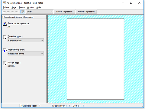 figure&nbsp;: Aperçu Canon IJ