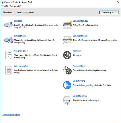 hình: Canon IJ Printer Assistant Tool