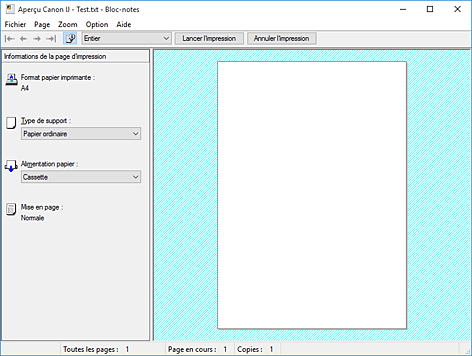 figure&nbsp;: Aperçu Canon IJ