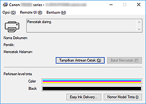 gambar: Monitor Status Canon IJ